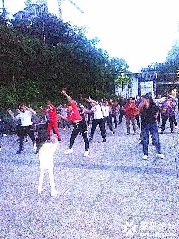 吴天梅带领大家在北池公园做健身操.jpg